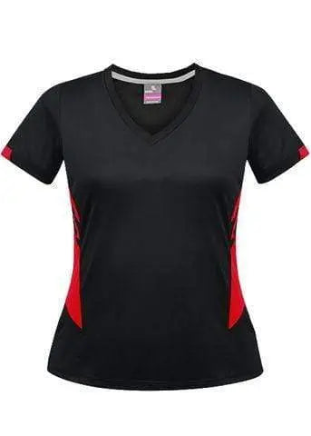 Aussie Pacific Tasman Ladies Tees 2211 Casual Wear Aussie Pacific Black/Red 8